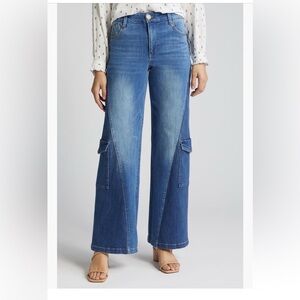 Wit and Wisdom Wide-Leg Cargo Jeans